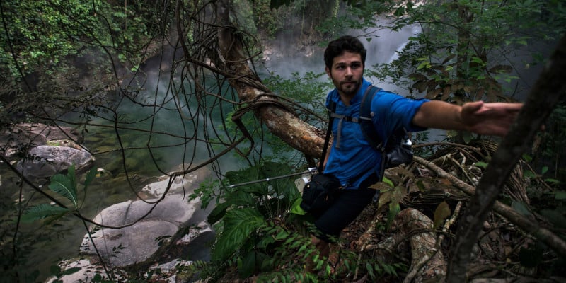 Andr&eacute;s Ruzo at the Boiling River