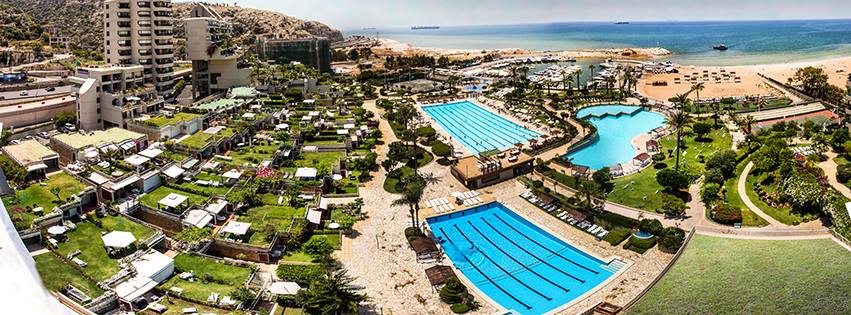 Beach resort swimming pools