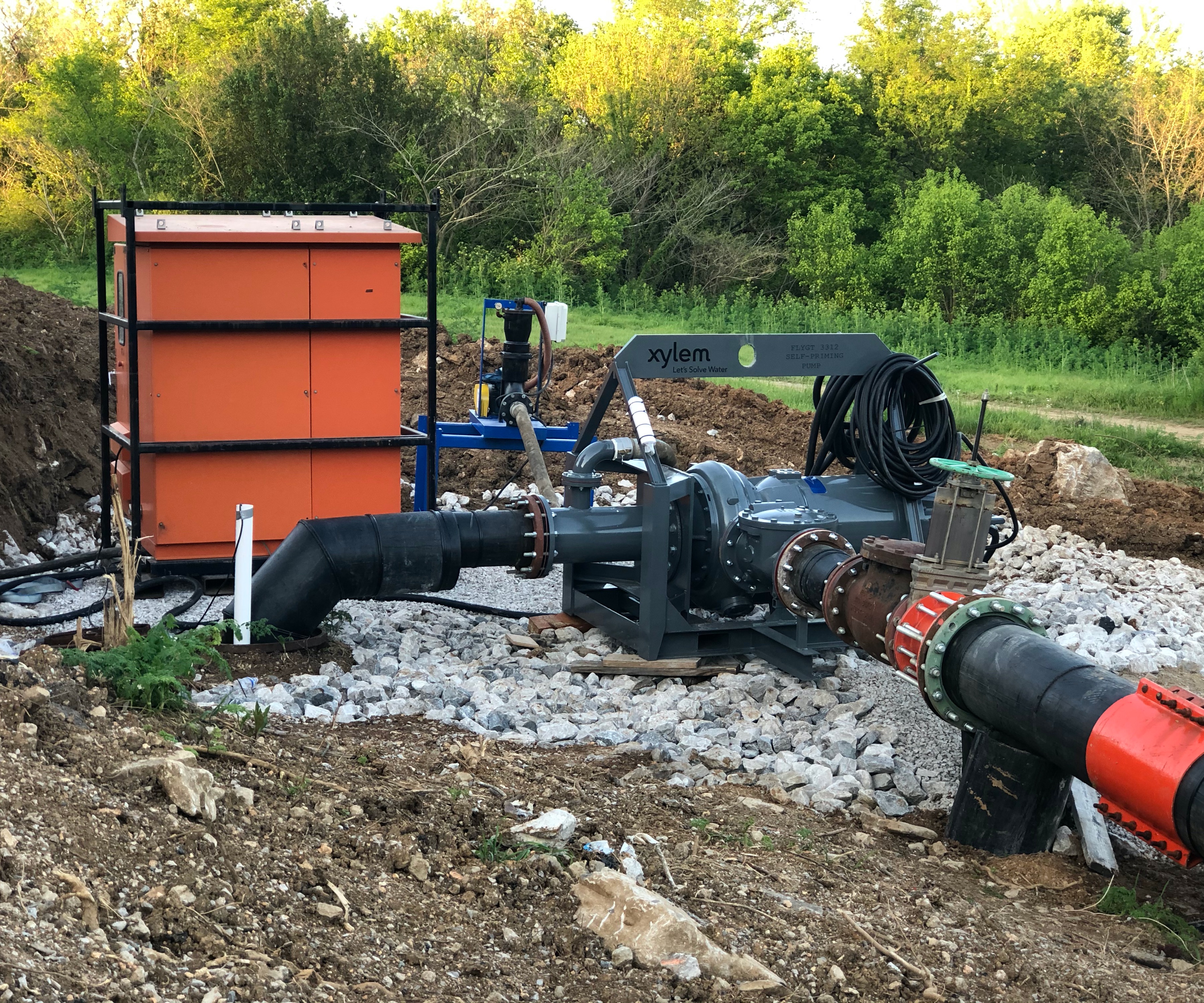 La bomba eléctrica Flygt de Xylem ahorra costes y gana eficiencia en un bypass de alcantarillado