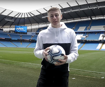 Exclusive look behind the Xylem & Manchester City “End of Football” film
