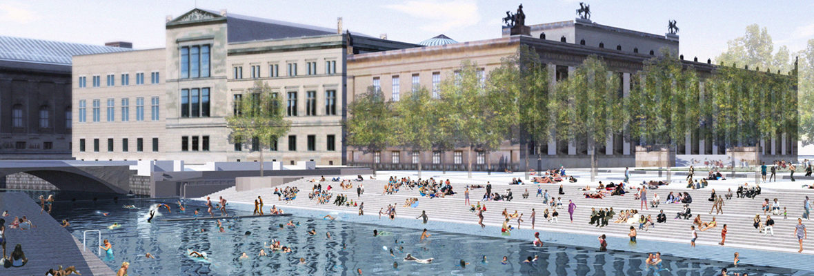 Un canal transformé en zone de baignade grâce à un système UV à Berlin