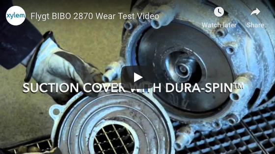 Flygt BIBO 2870 Wear Test