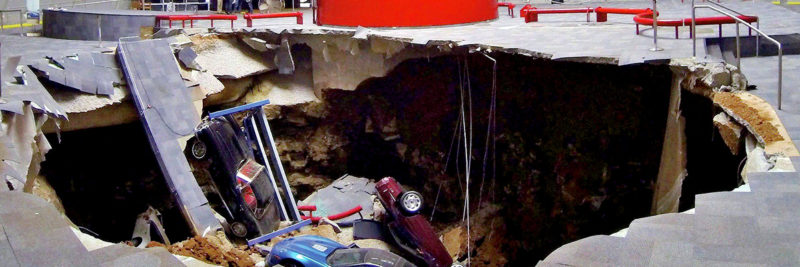 Socavón gigante estudiado con la tecnología de Xylem