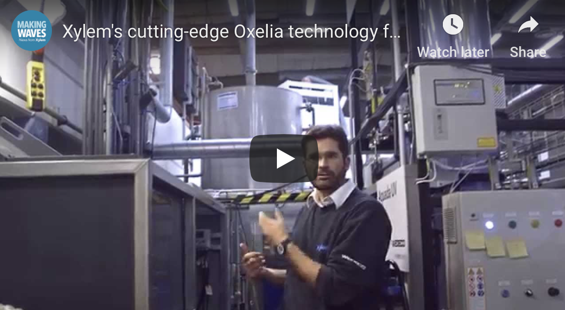 Tecnología de vanguardia Oxelia de Xylem para la reutilización del agua
