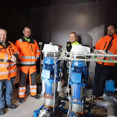 Paineenkorotusasema tuo apua kriisitilanteissa
