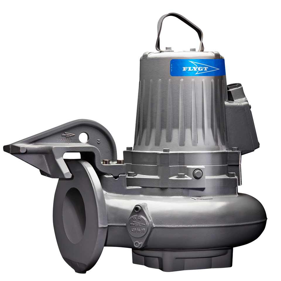 Flygt N-technology 3127 wastewater pump with Adaptive N hydraulics