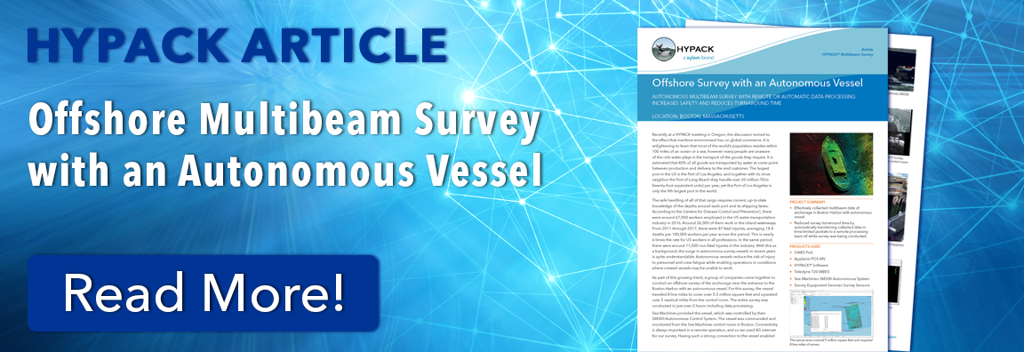 Offshore Multibeam Survey with an Autonomous Vessel