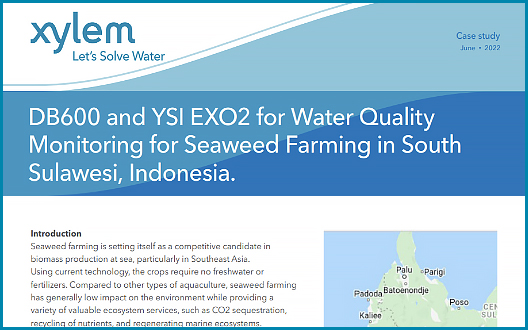 PDF Download: DB600 and YSI EXO2 for Water Quality Monitoring for Seaweed Farming in South Sulawesi, Indonesia