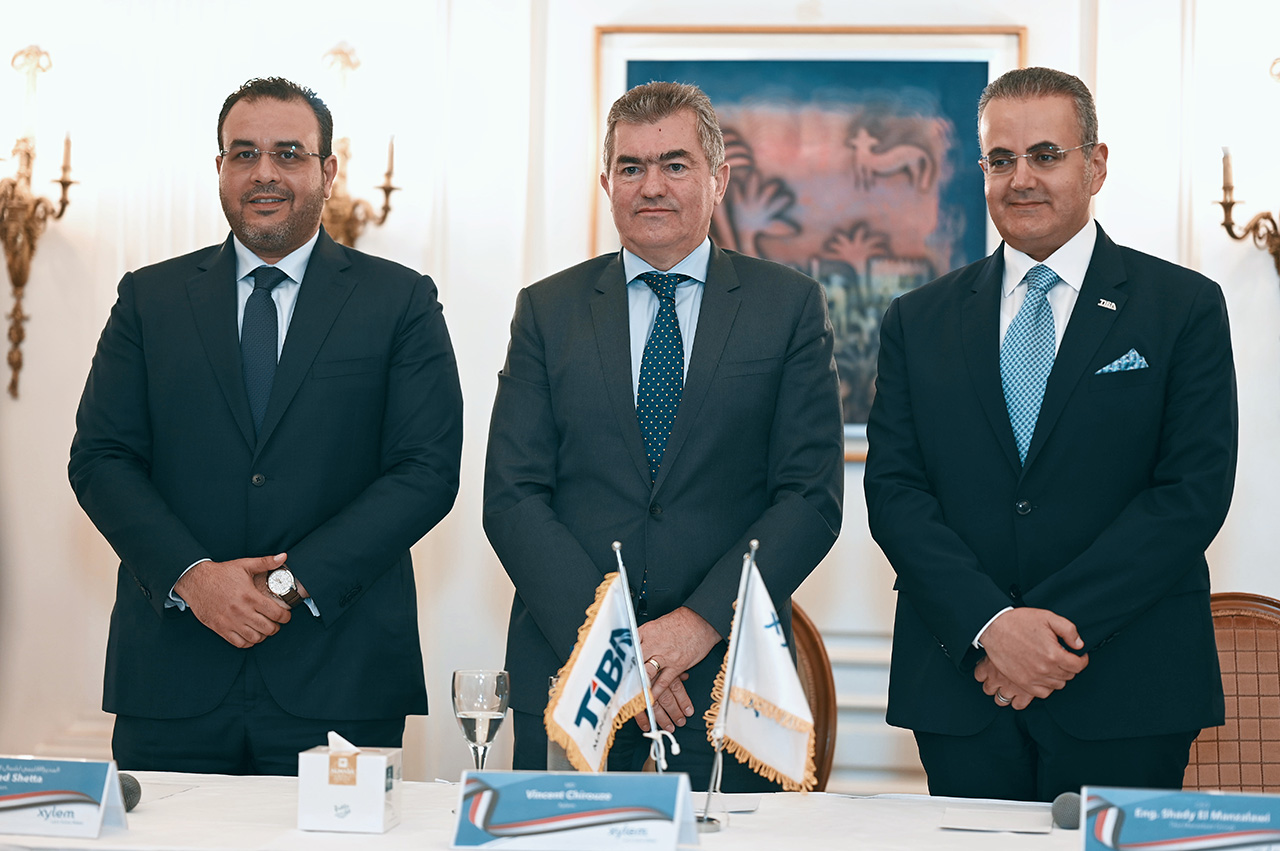 Executives during Xylem Egypt Factory ceremony