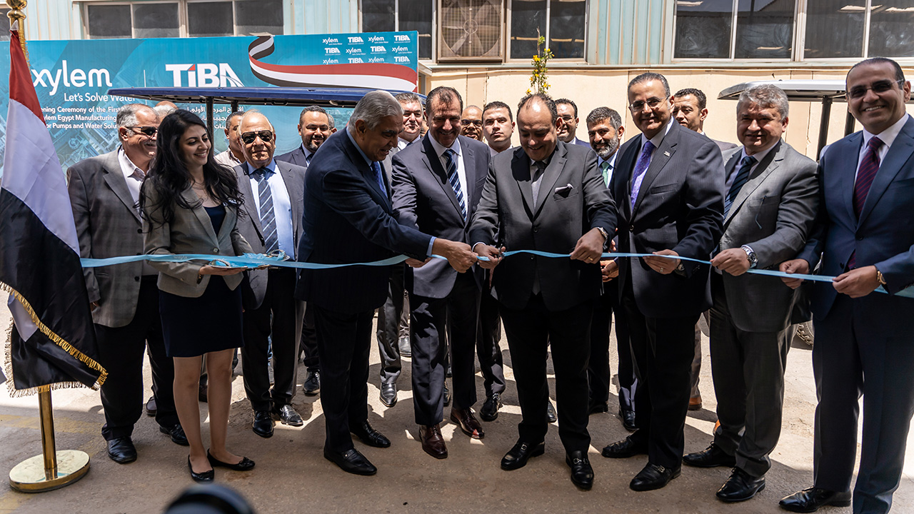 Xylem Egypt Plant ribbon cutting ceremony